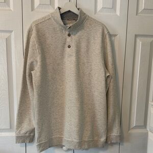 WALTER HAGEN MEN'S PIQUE FLEECE MIDWEIGHT BUTTON PLACKET GOLF PULLOVER Sz L